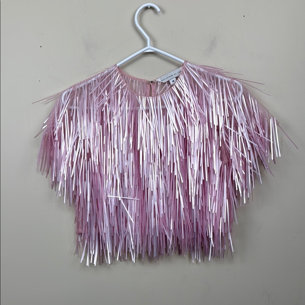 πNEW MARIANDREE GAITAN OLIVIA TOP -rose medium - Picture 7 of 13